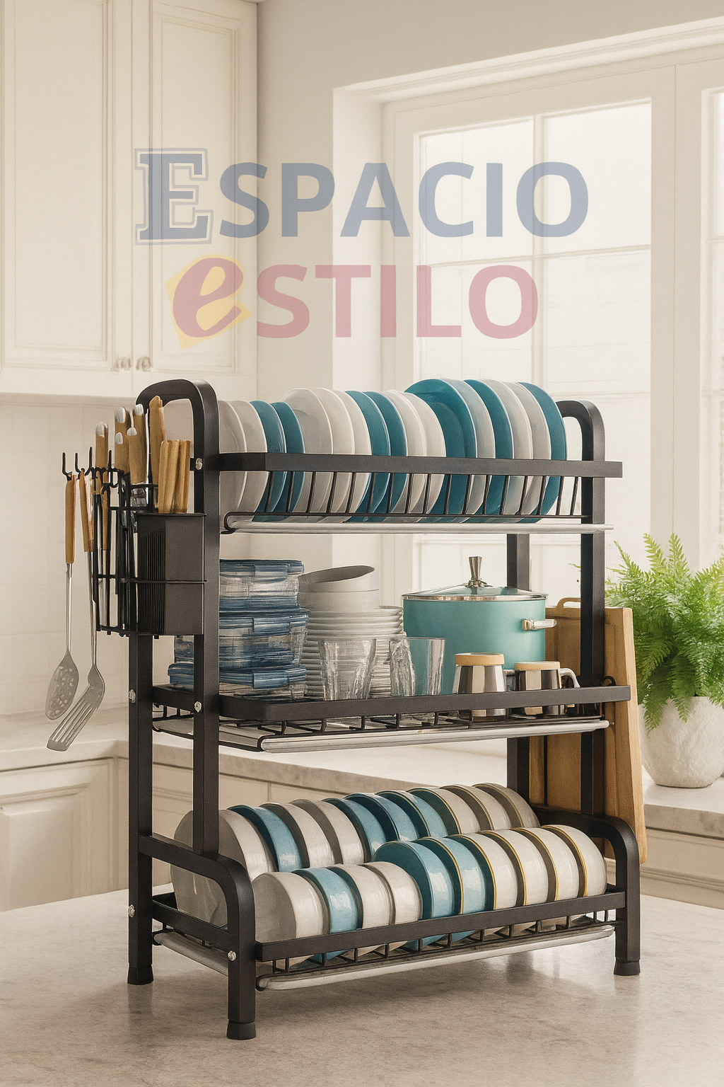 Escurridor de platos 3 niveles