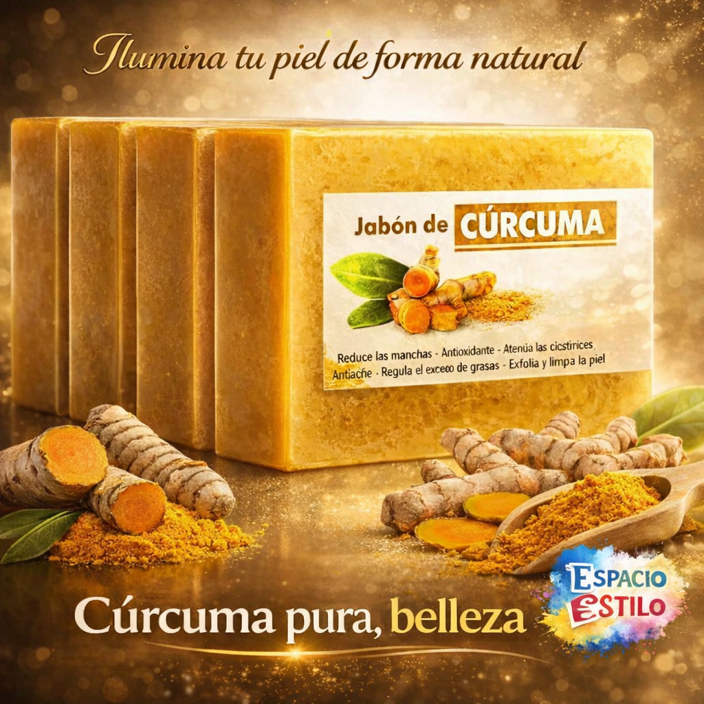Pack 3 Jabones De Cúrcuma Natural