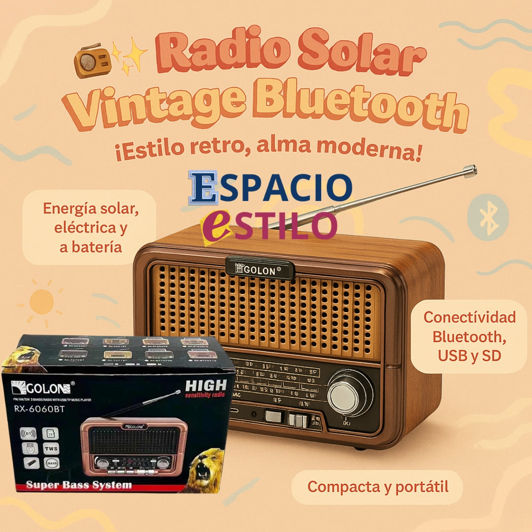 RADIO SOLAR VINTAGE GOLON®