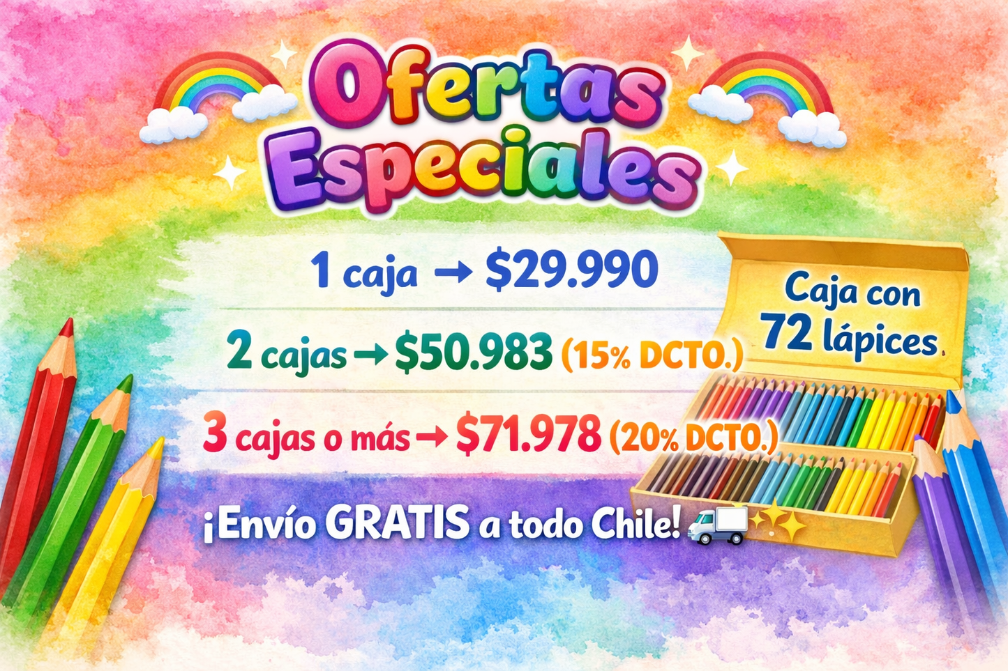 🎨CHROMATICA 72 : 72 lápices de colores