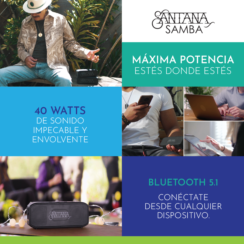 PARLANTE BLUETOOTH SANTANA 5.1