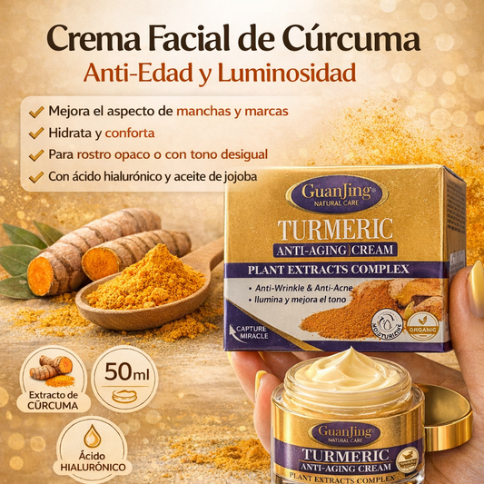 Crema Facial de Cúrcuma Anti-Edad