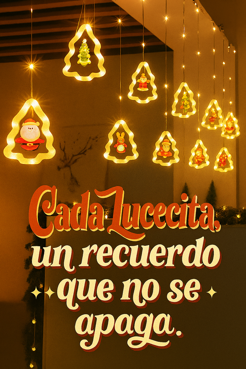 Luces navideñas forma de árbol 🎄