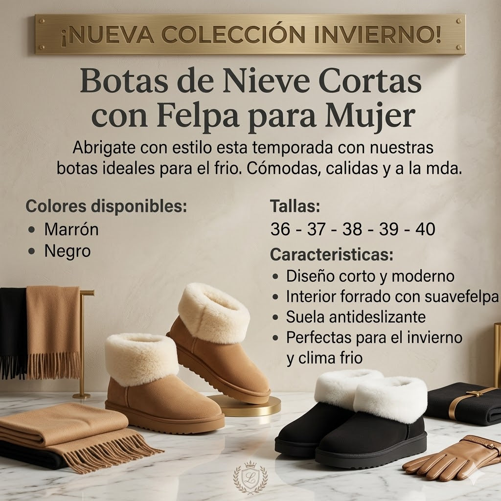❄️ BOTAS INVIERNO FELPA