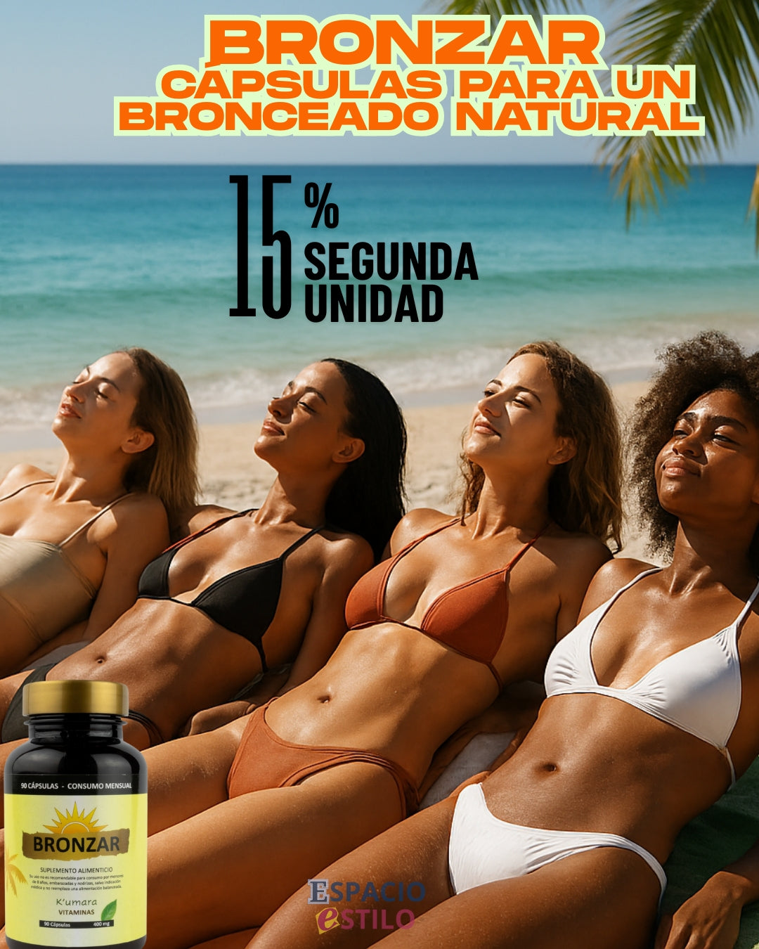 BRONZAR: cápsulas aceleradoras de bronceado