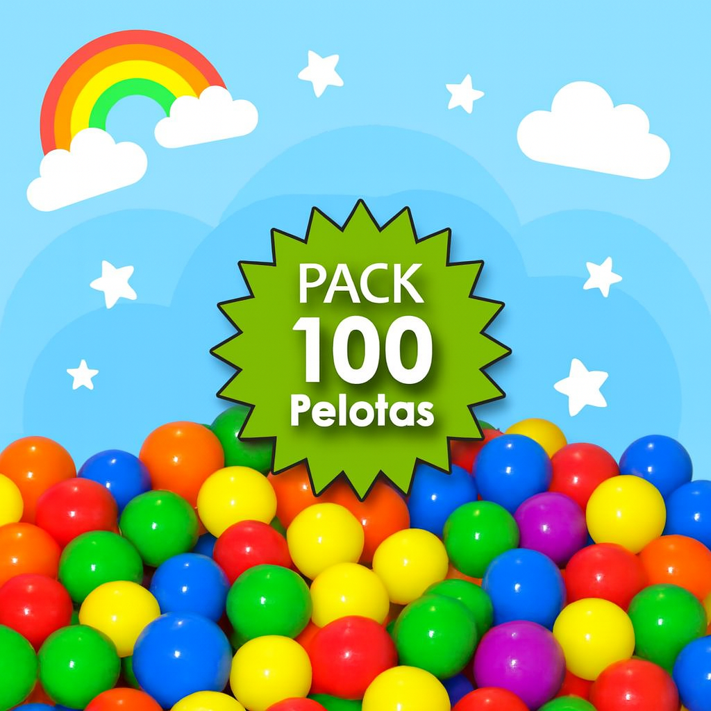 Pack 100 Pelotas Plásticas Para Piscina