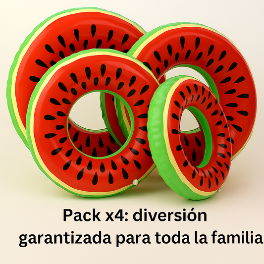 COMBO 4 FLOTADORES SANDÍA 120 cm
