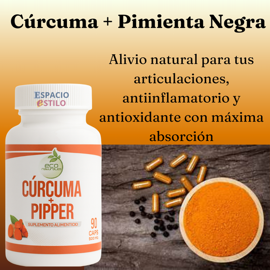 CÚRCUMA MÁS PIMIENTA NEGRA Econaturales®