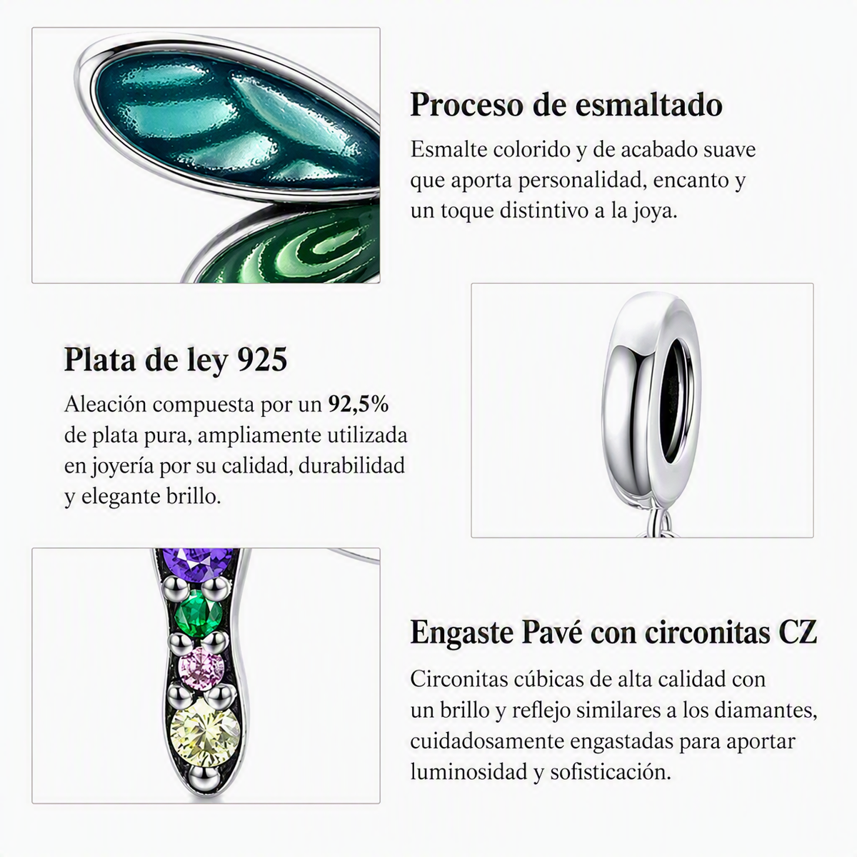 Charm Dije Plata 925 Libelula