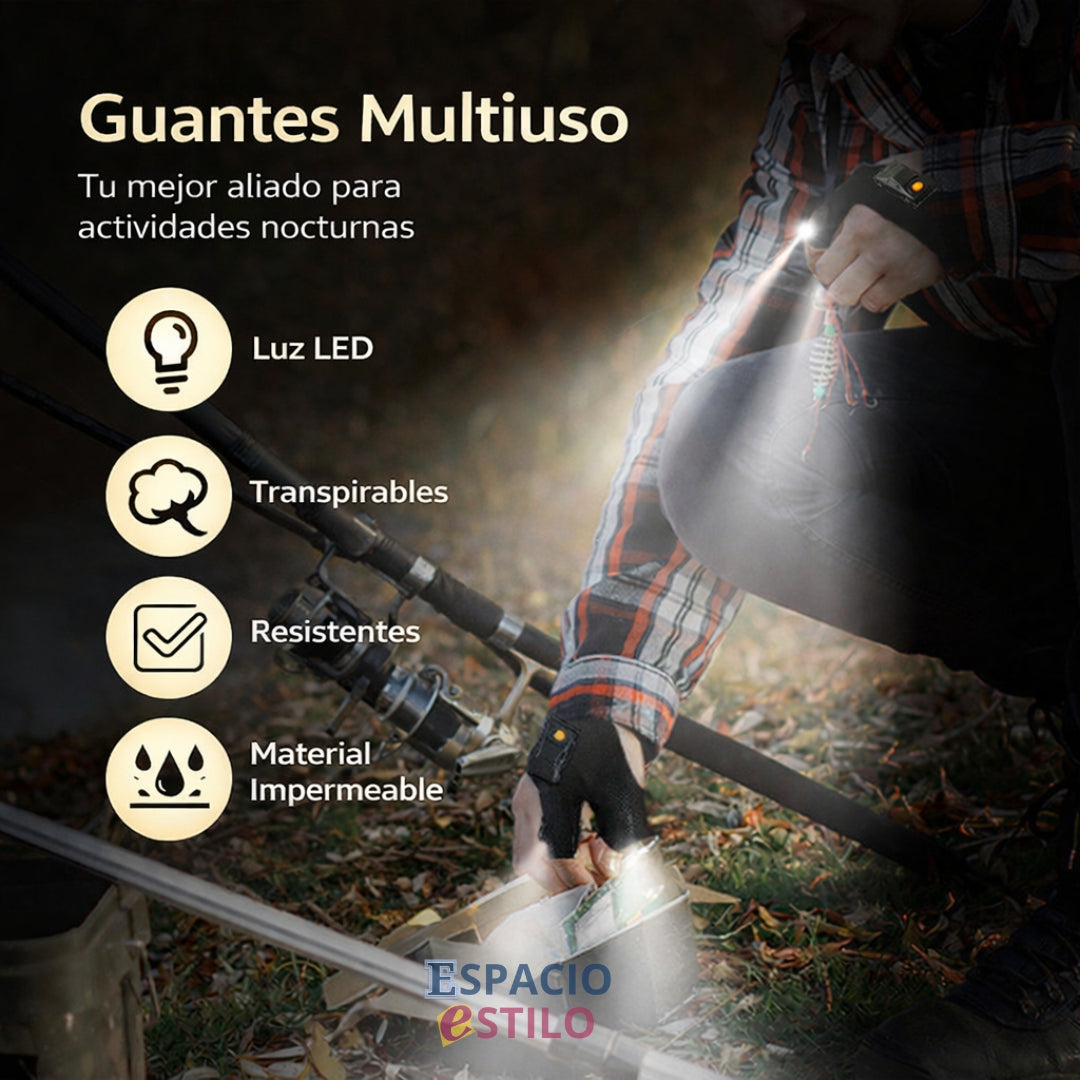 GUANTES LED PUNTERO LED