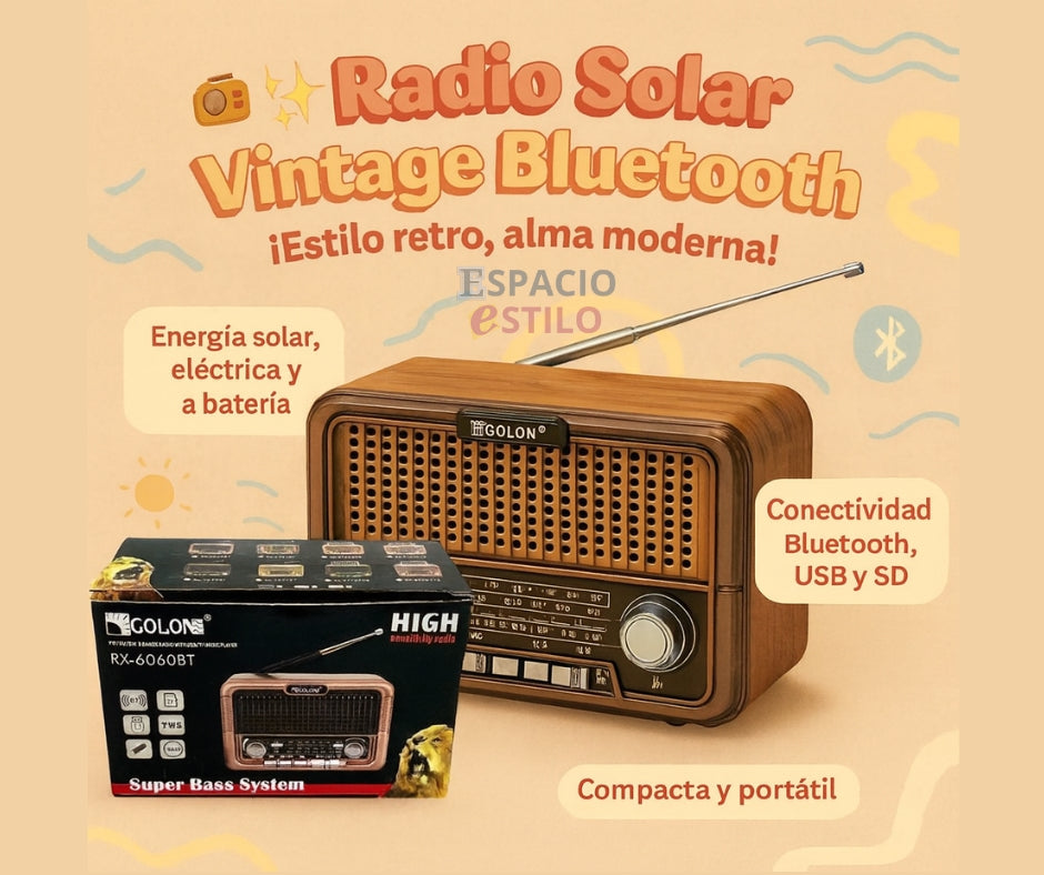 RADIO SOLAR VINTAGE GOLON®