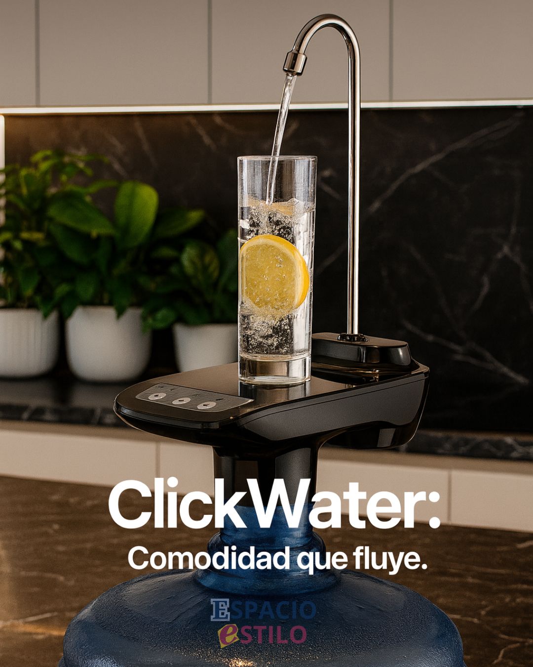 💧 DISPENSADOR DE AGUA ELÉCTRICO CON MESA TIPO CUBO