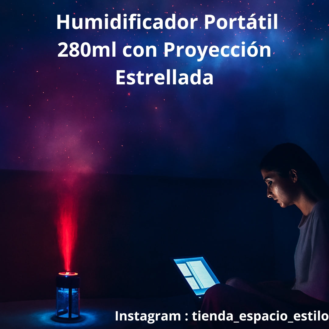 MINI HUMIDIFICADOR CON  LUCES DE CIELO