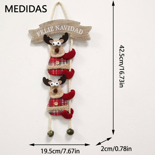 8 Adornos dobles colgante para Navidad