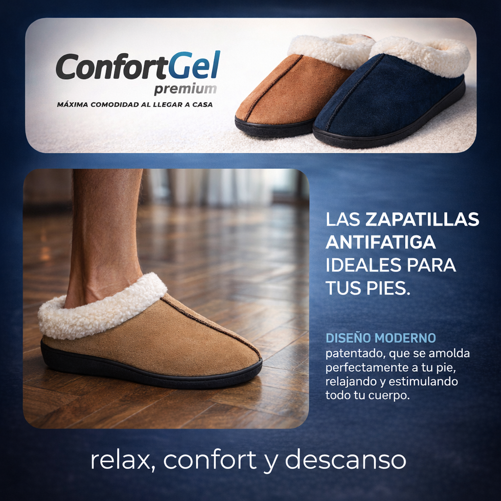 Pantuflas Confort Gel Premium