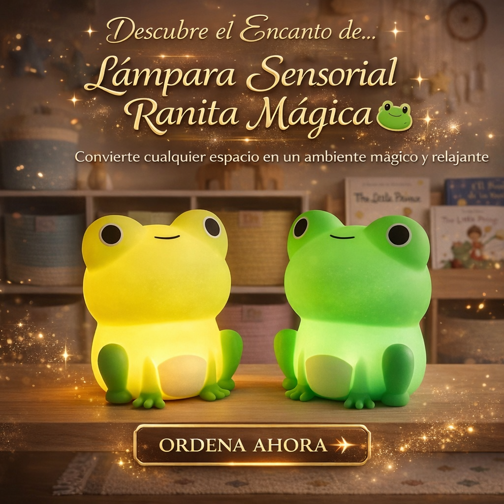 Lámpara Sensorial Ranita Mágica🐸