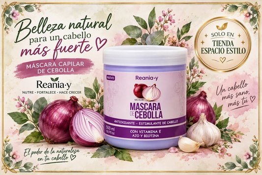✨🌿 Máscara Capilar de Cebolla Reania·y 500 mL 🌿✨