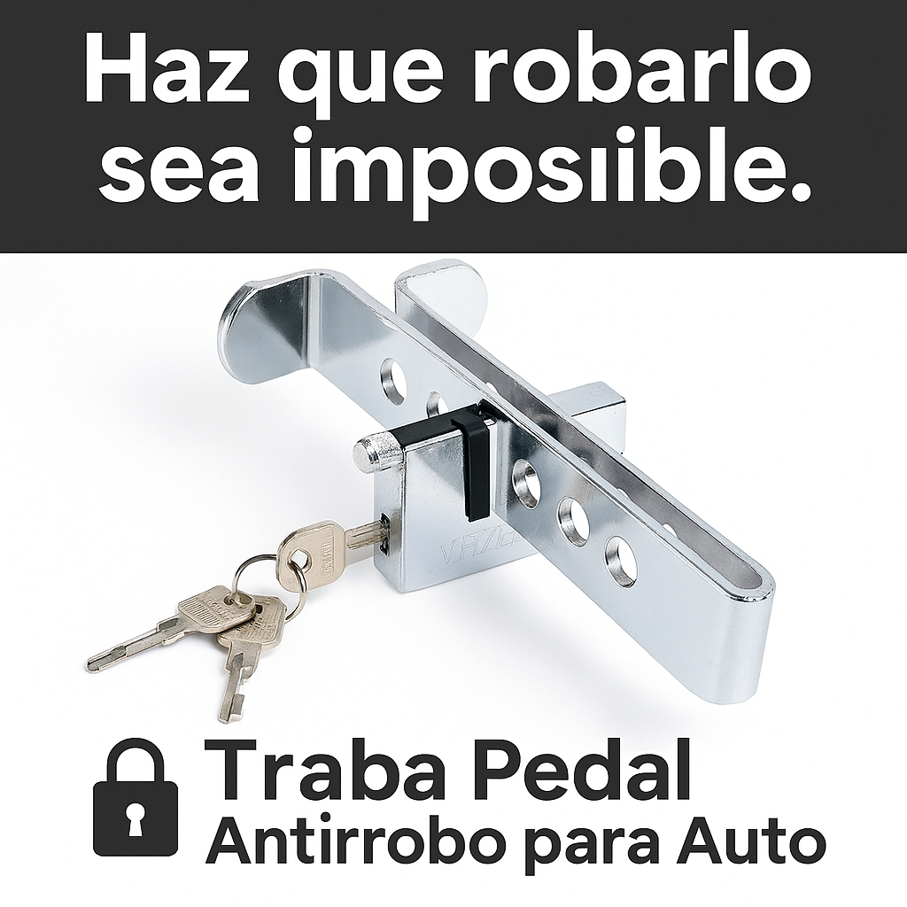 🔒 Traba Pedal Antirrobo para Auto