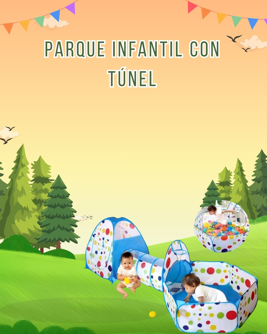 Parque Infantil Con Túnel