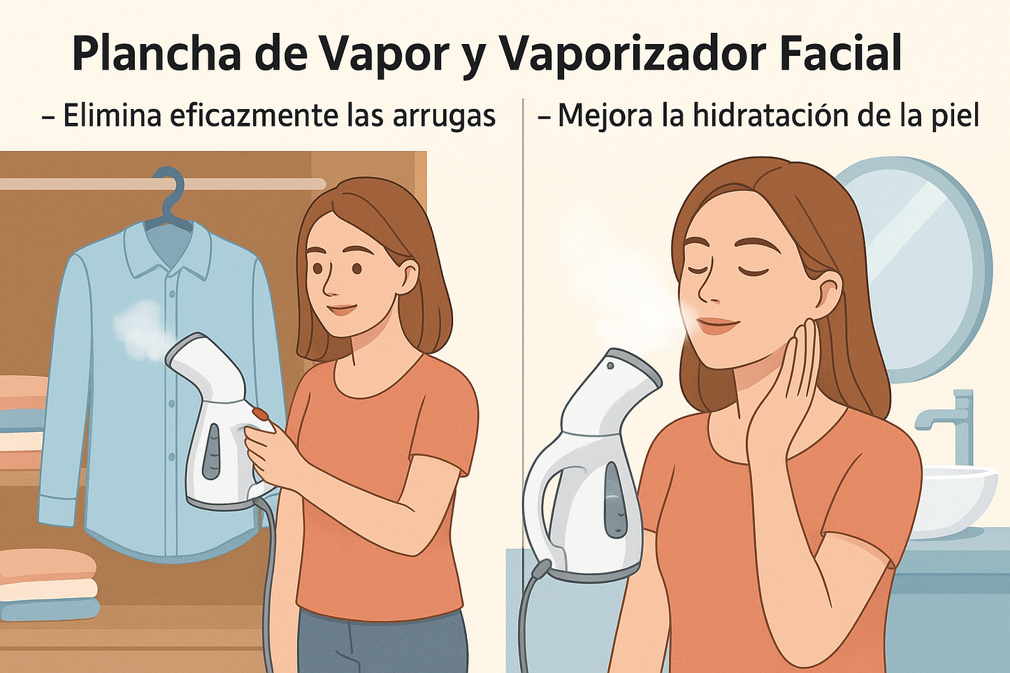 PLANCHA VAPOR 2 EN 1