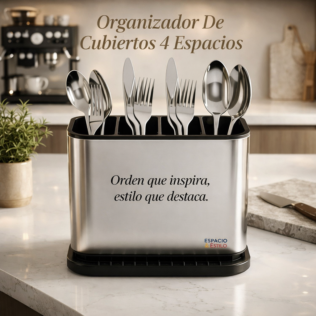 PACK 2 Organizadores de cubiertos 4 espacios