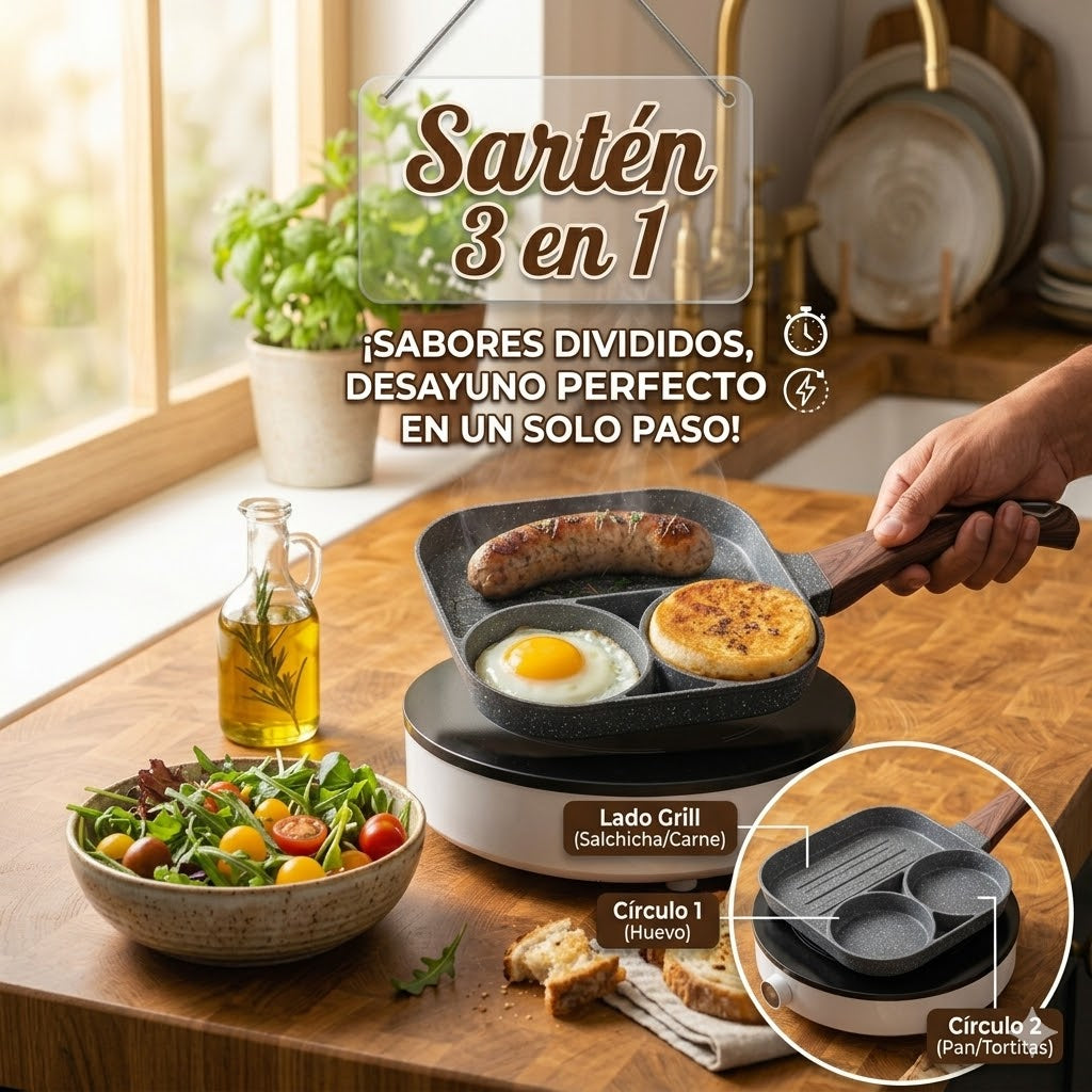 SARTÉN GRILL 3 EN 1